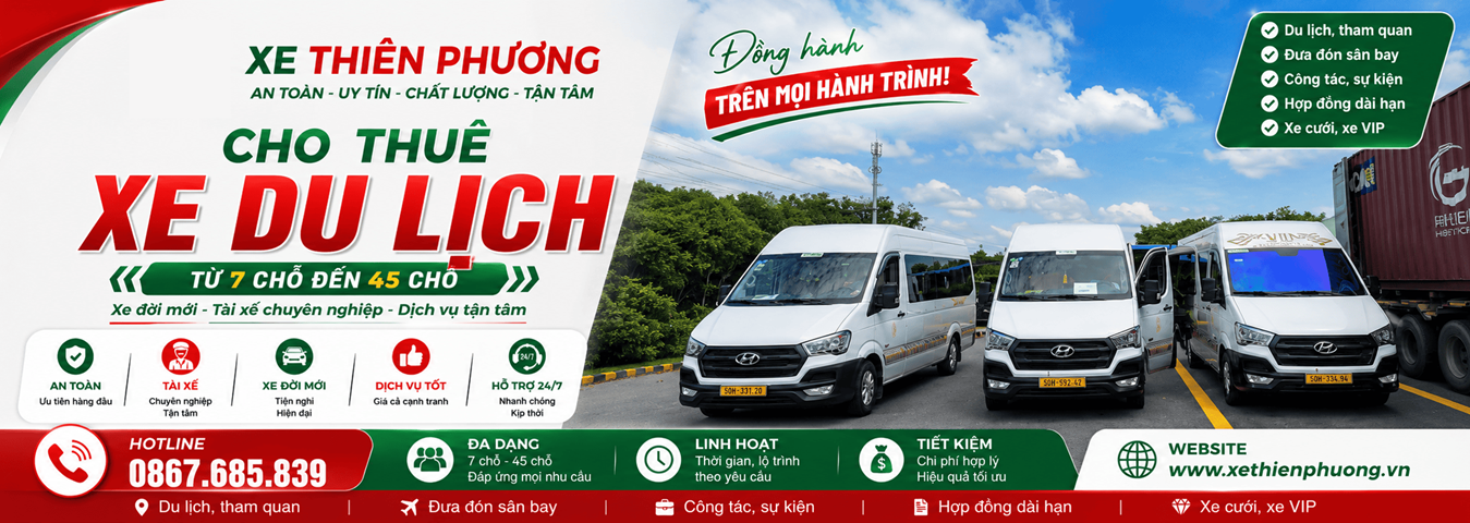banner xe thien phuong